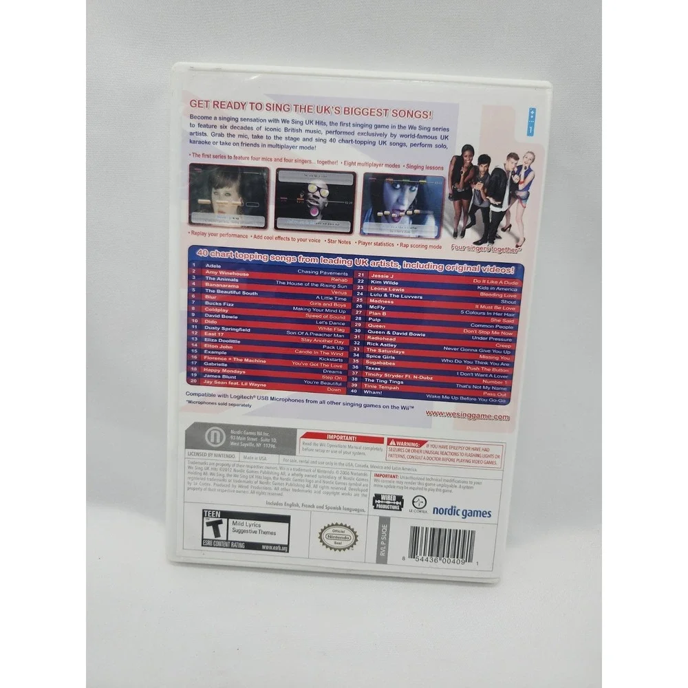 We Sing UK Hits, 2012, Nintendo Wii